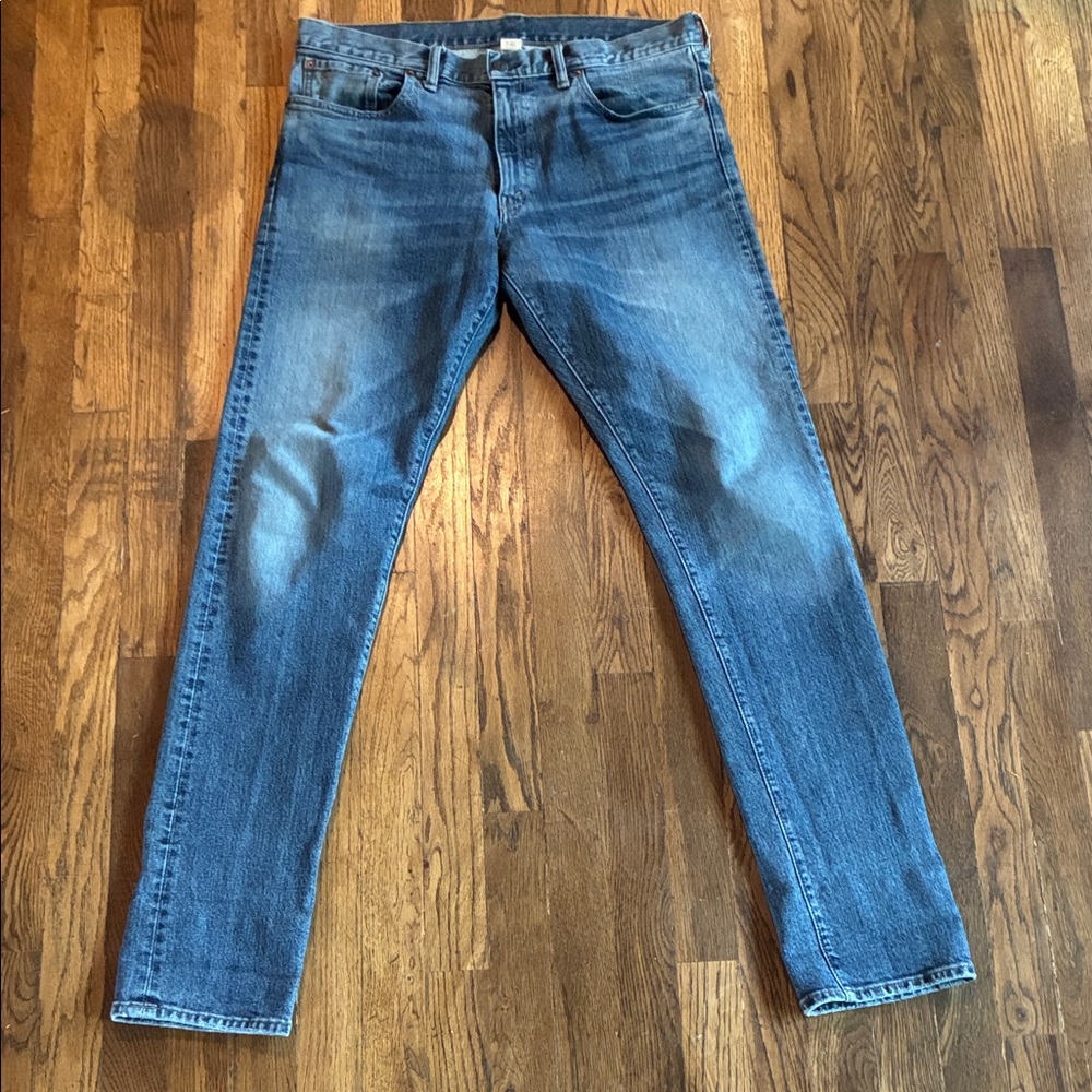 RRL (Double RL) Slim Narrow Lil Stretch Zip Fly 34x34 Men’s Jeans